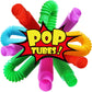 4 Pack Mini Pop Tube Sensory Fidget Toy Colorful Heavy-Duty  for Construction Building Educational Toys for Stress Autism ADHD