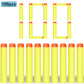 7.2cm 100pcs For Nerf Soft Bullets Darts Round Head Refill Sponge Darts Kids Children Toy Gun Bullets For NERF N-Strike Blasters
