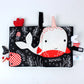 Hot Sale 0-36Month Baby Early Learning Educate Toy Tail Cloth Book Parent-child Interactive Sound Paper Puzzle Cloth Book Rattle