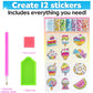 12 Create Big Gem Diamond Painting Sticker Kit Art Craft Girls Boys Unicorn Animal Sealife Magical Mosaic Dot Sticky Toys Gifts