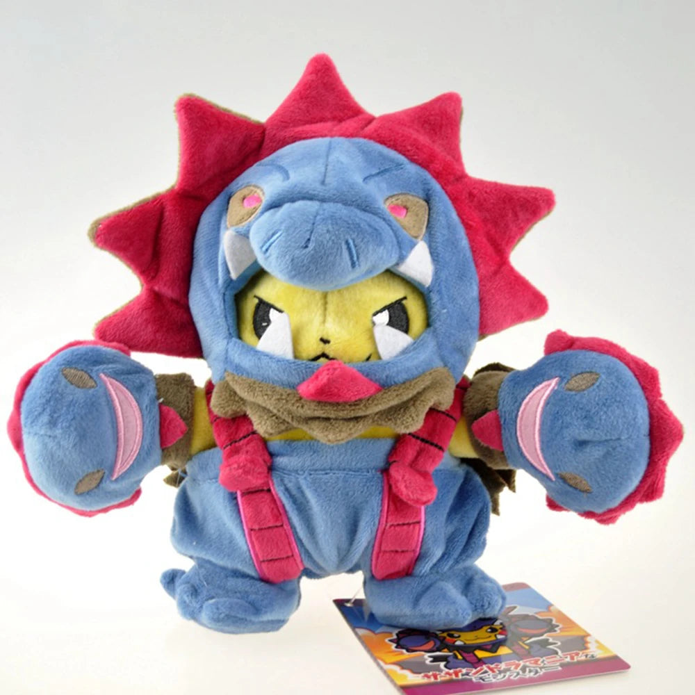 Cos Eevee Pikachu Cosplay Plush Toy Charizard Peluche Snorlax Garchomp Tyranitar Hydreigon Stuffed Animal Doll Plushies Toy Gift
