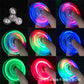 Crystal Luminous LED Light Fidget Spinner Hand Top Spinners Glow in Dark EDC Stress Relief Toys Kinetic Gyroscope for Children