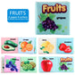 Baby Cloth Books Enlightenment Early Educational Toys Kids Fruits Animal Numbers Food Cognitive Book for Toddlers 12-72 Month