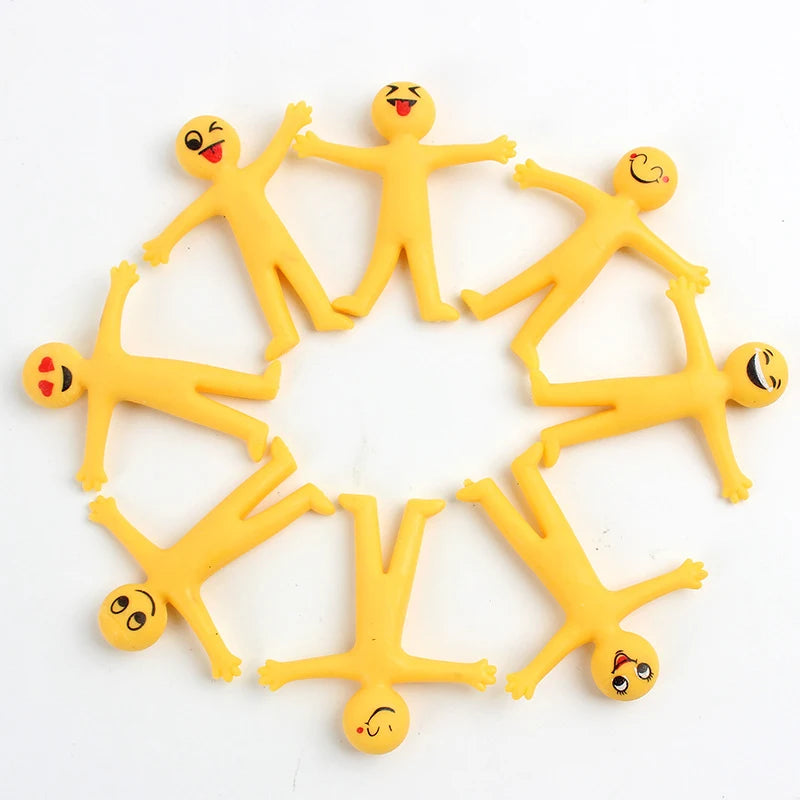 8/20pcs Funny Little Man Squishy Fidget Toys Antistress Adult Children Rising Stress Relief Squeeze Toys Kids Charisma Gift Toys