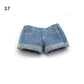 2022 Newest Multi Style Denim 11.5"Jeans Bottoms Shorts For Doll Clothes Outfits Short Pants For Blythe 1/6 Dolls Accessories