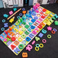 3D Preschool Children Educational Toys Wooden Montessori Arithmetic Magnetic Fishing Digital Shape Matching Building Block Toys