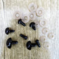 100pcs 8/10/12/14mm Plastic Safety Eyes For Toys Diy Mix Size Crochet Animal Eye For Doll Toys Amigurumi Accessories