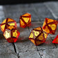 Health Potion Red Zircon Glass DND Dice Set