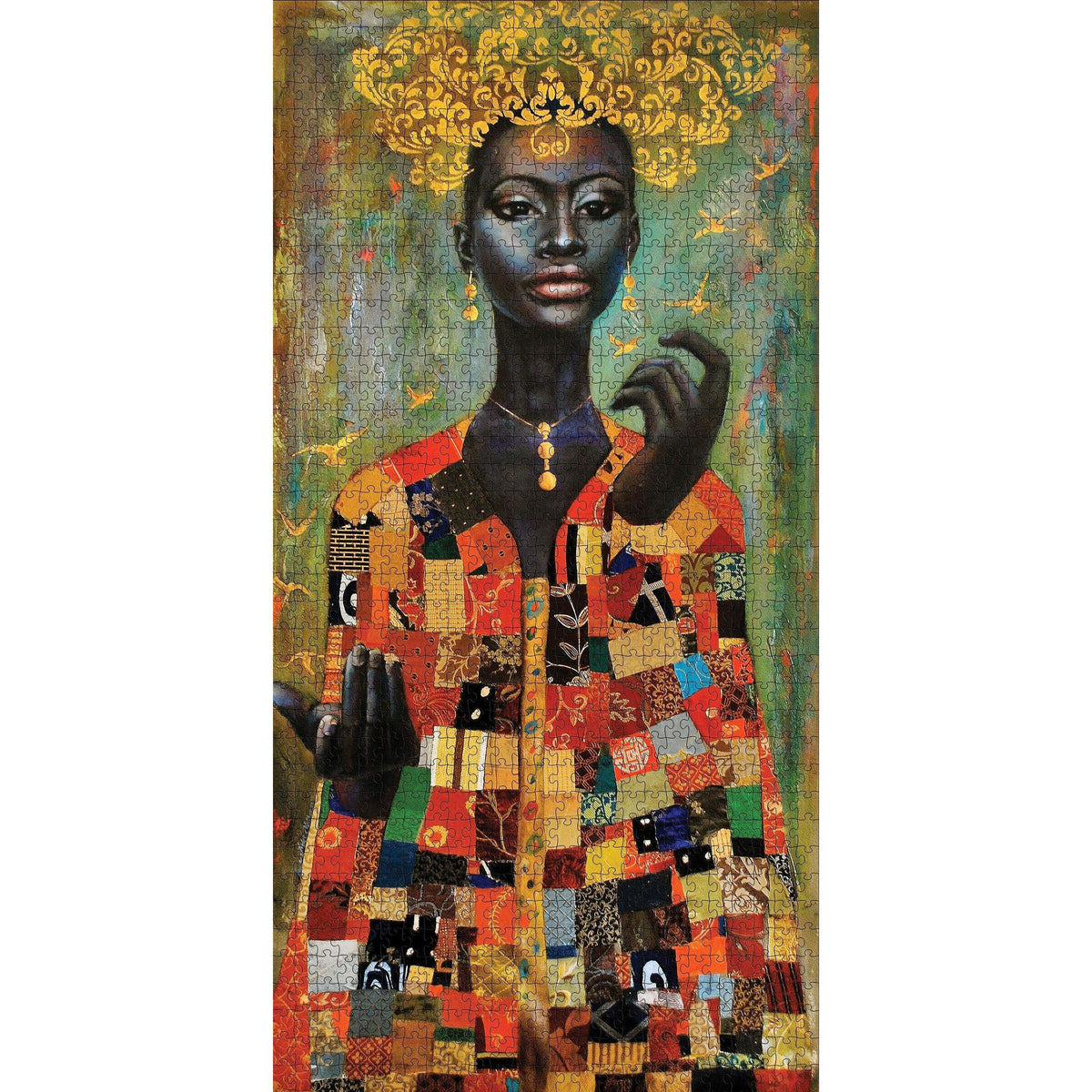 Her Coat of Many Colors 1000 Piece Jigsaw Puzzle Pomegranate