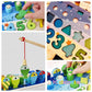 Montessori Math Toys for Toddlers – Wooden Counting & Fishing Game