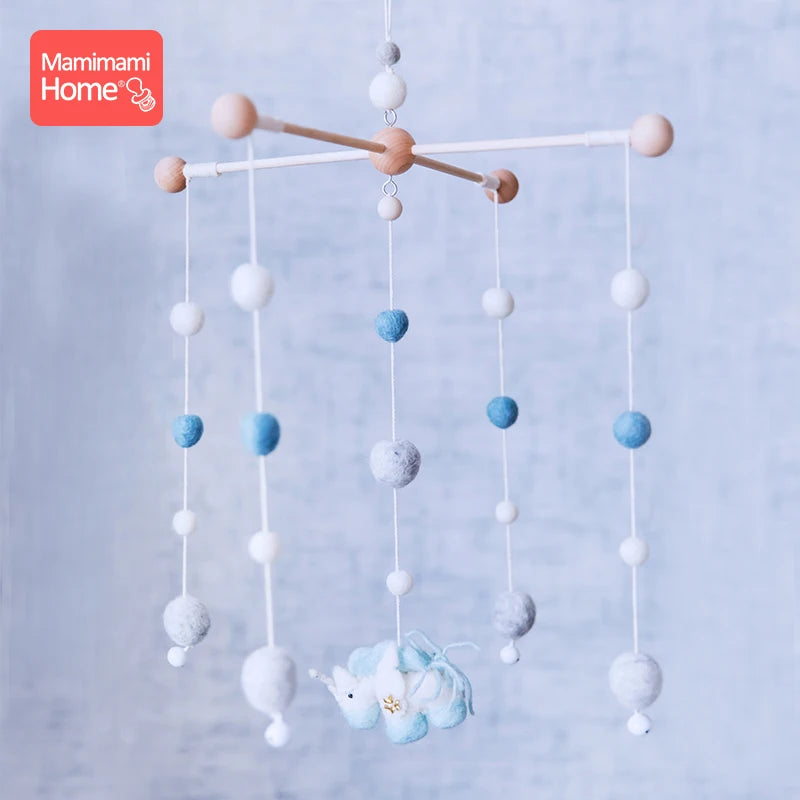 1Set Baby Mobile Hanger Baby Wooden Mobile Crib Hanger Frame Mobile DIY Crafts Frame Mobile Holder Newborn Gifts Children'S Good