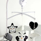 Animal Music Box Black and White Bed Bell Toy Baby Crib Rattles Baby Toys 0-12 Months Infant Clockwork Toy Mobile Newborn Toys