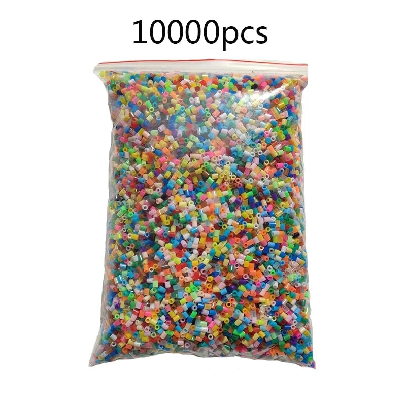 2.6mm Mini Hama Beads Fuse beads Set 1,0000pcs with Accessory Pegboard Puzzles Toy perler Toys for Children creative toys