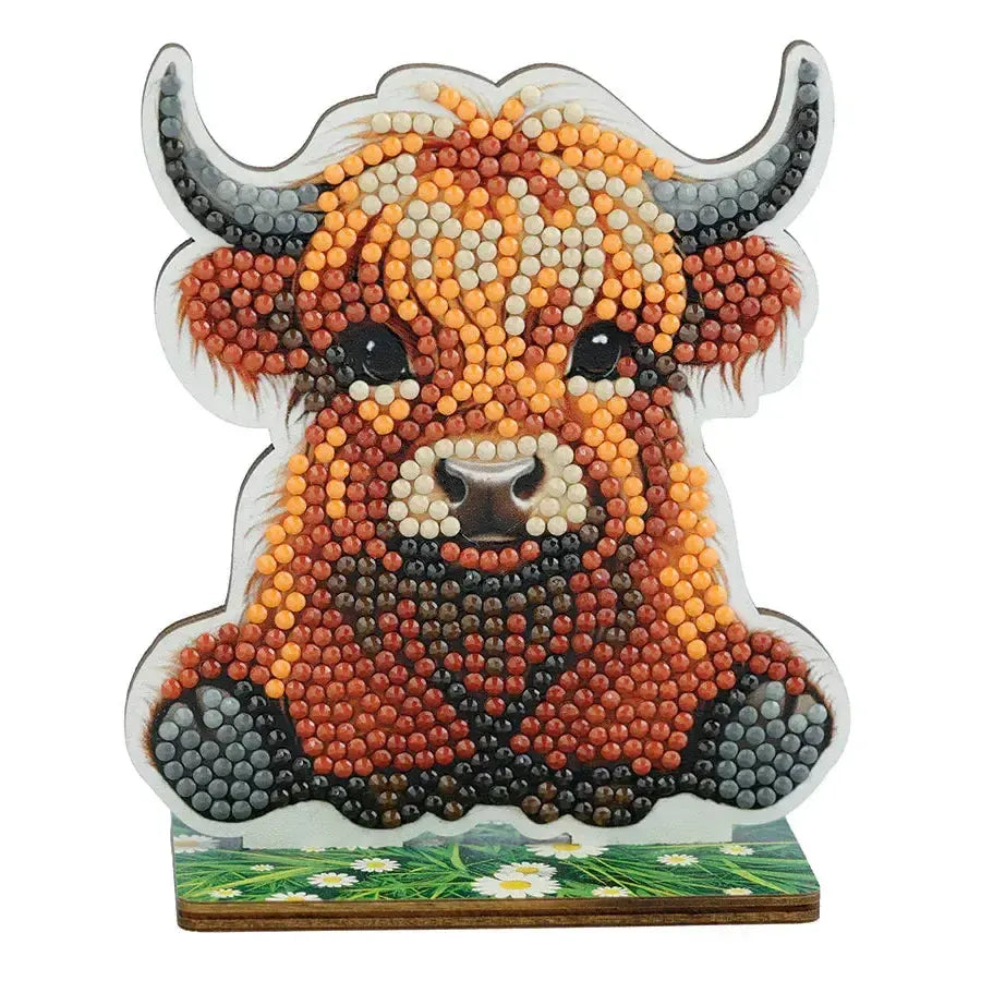 Highland Cow Mountain Crystal Art Buddies Kit Craft Buddy
