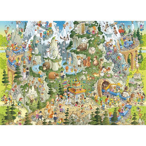 Himalayan Habitat Funky Zoo 1000 Piece Jigsaw Puzzle Heye