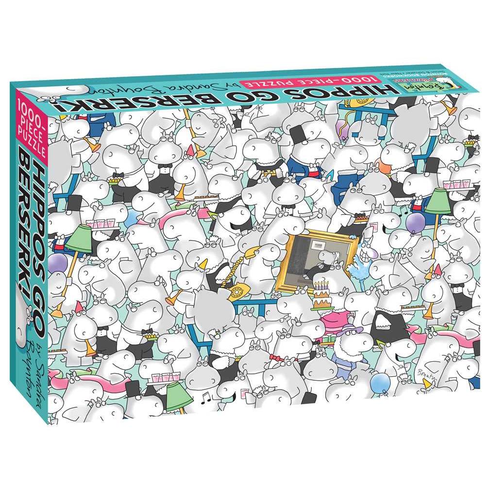 Hippos Go Berserk! By Sandra Boynton 1000 Piece Jigsaw Puzzle S&S