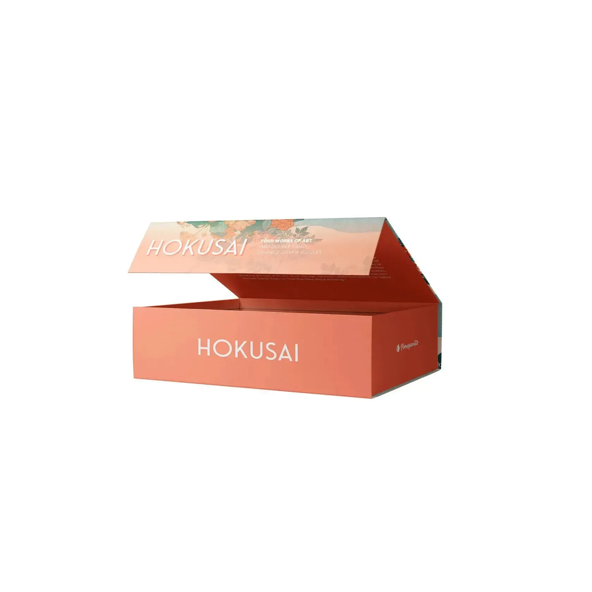 Hokusai Set of 2 120 Piece Double-Sided Jigsaw Puzzle Pomegranate