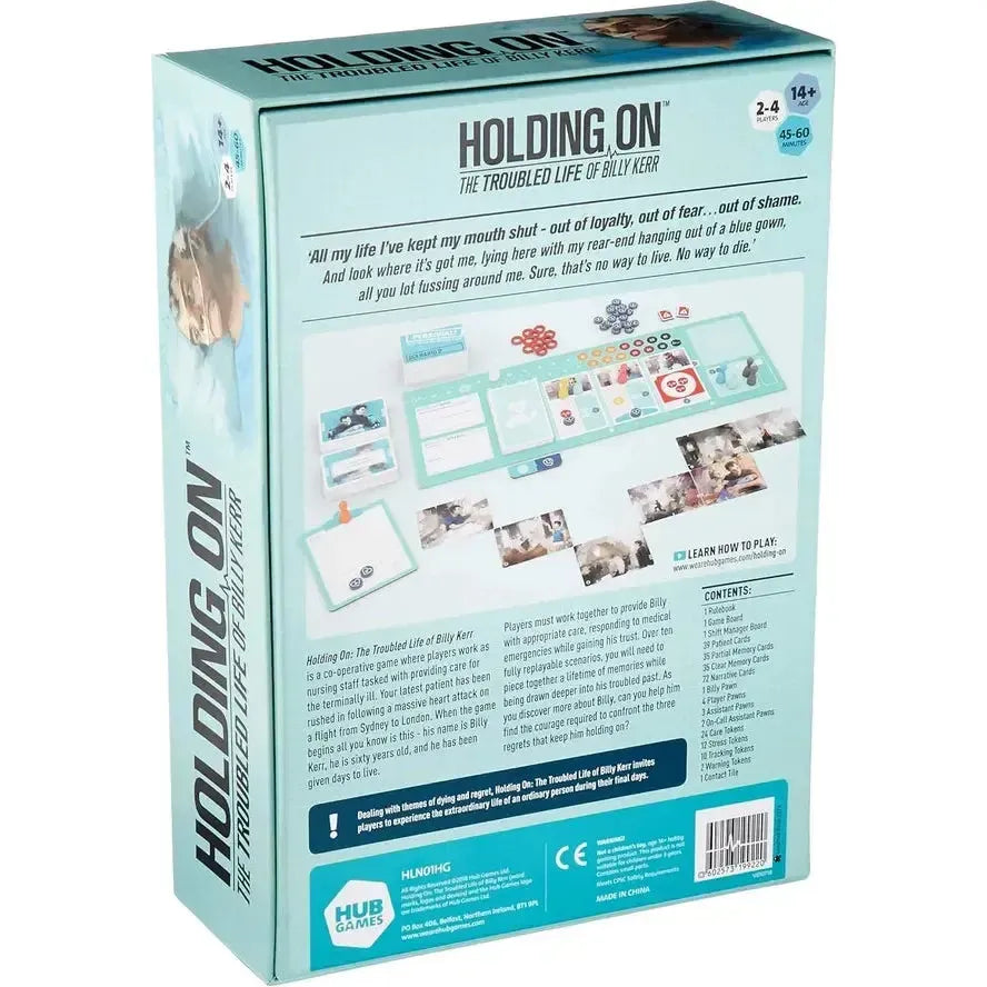 Holding On - The Troubled Life of Billy Kerr Co-Op Board Game - Hub Games