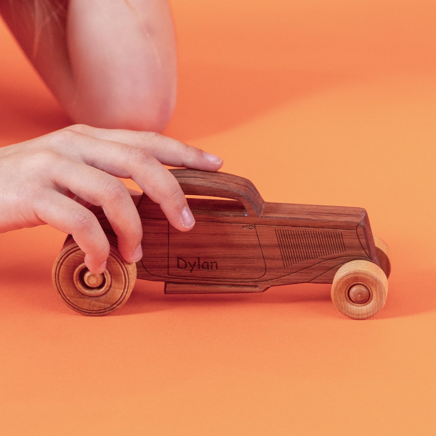 Classic Hot Rod Small | Solid Walnut Wood | Etched Details | Made in the USA 🇺🇸