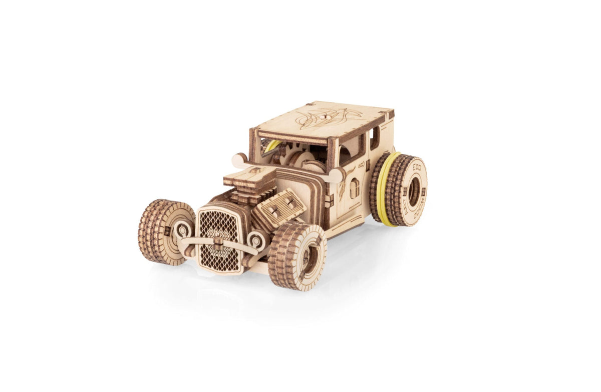 Hot Rod — Wooden Pocket Car, 78 Pieces