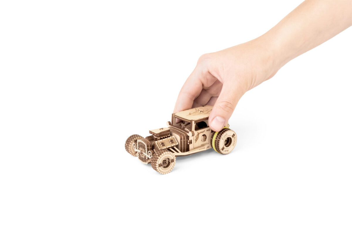 Hot Rod — Wooden Pocket Car, 78 Pieces
