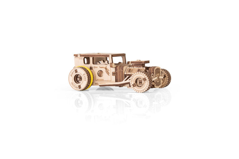 Hot Rod — Wooden Pocket Car, 78 Pieces