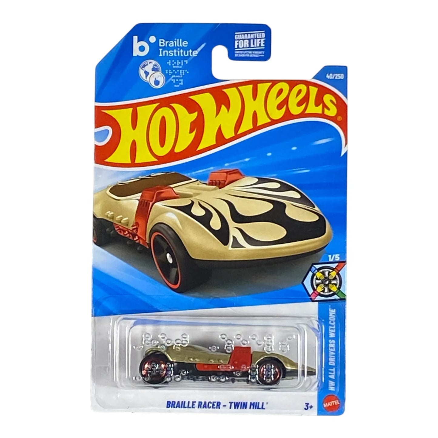 Hot Wheels Braille Racer - Twin Mill - HW All Drivers Welcome Series 1/5