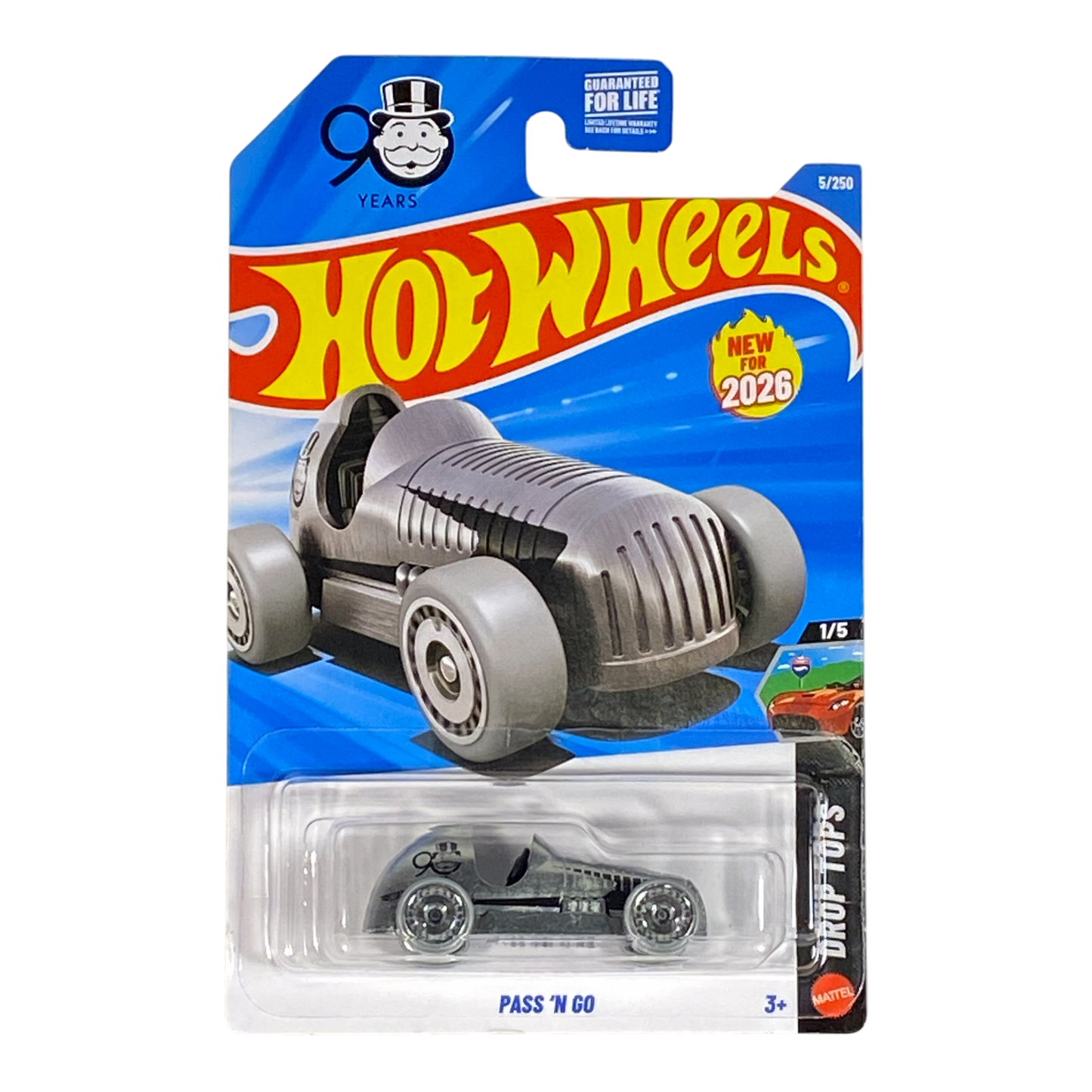 Hot Wheels Pass 'N Go (Monopoly 90 Years) - Drop Tops Series 1/5