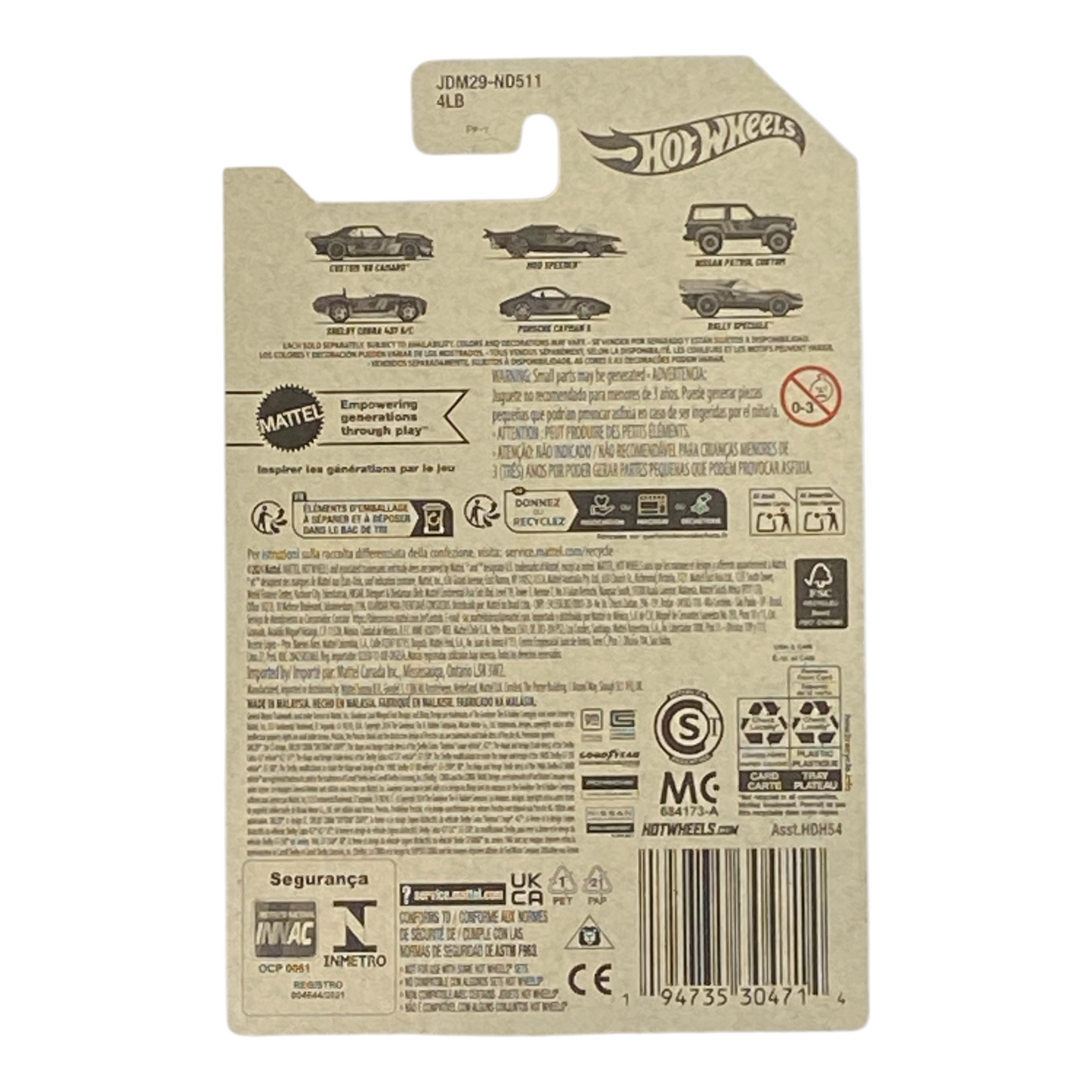 Hot Wheels Shelby Cobra 427 S/C - Pearl & Chrome 57th Anniversary Series 4/6