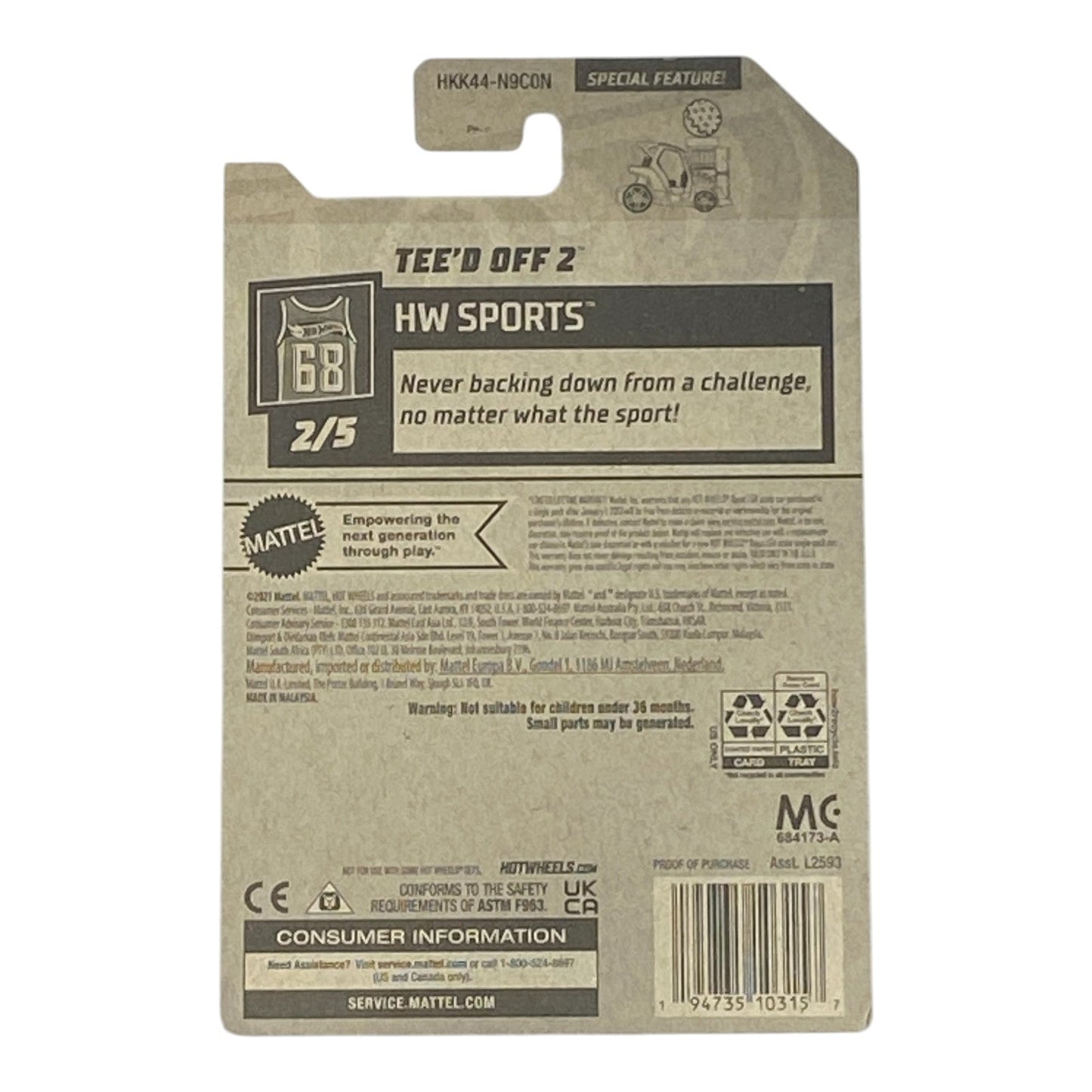 Hot Wheels Tee'd Off 2 - HW Sports Series 2/5