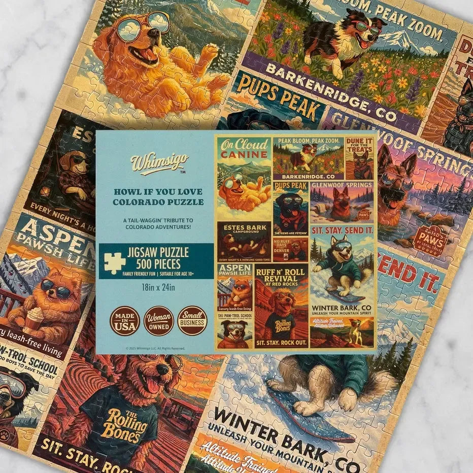 Howl if You Love Colorado 500 Piece Jigsaw Puzzle Whimsigo