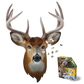 I Am Buck 550 Piece Head Shaped Jigsaw Puzzle Madd Capp