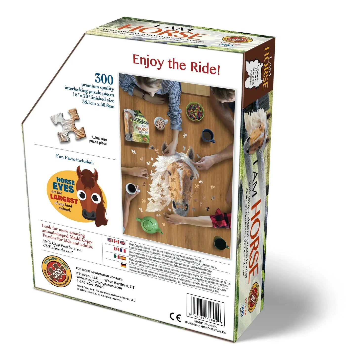 I Am Horse 300 Piece Head Shaped Jigsaw Puzzle Madd Capp