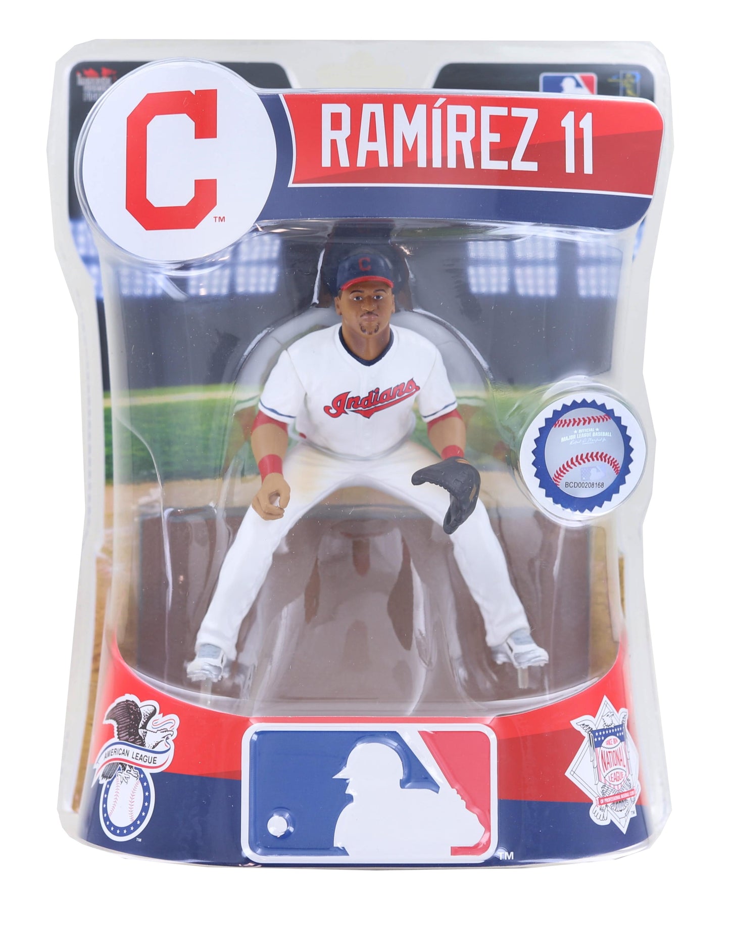 Imports Dragon MLB Figure | Jose Ramirez | 6 Inch | Plastic | Red