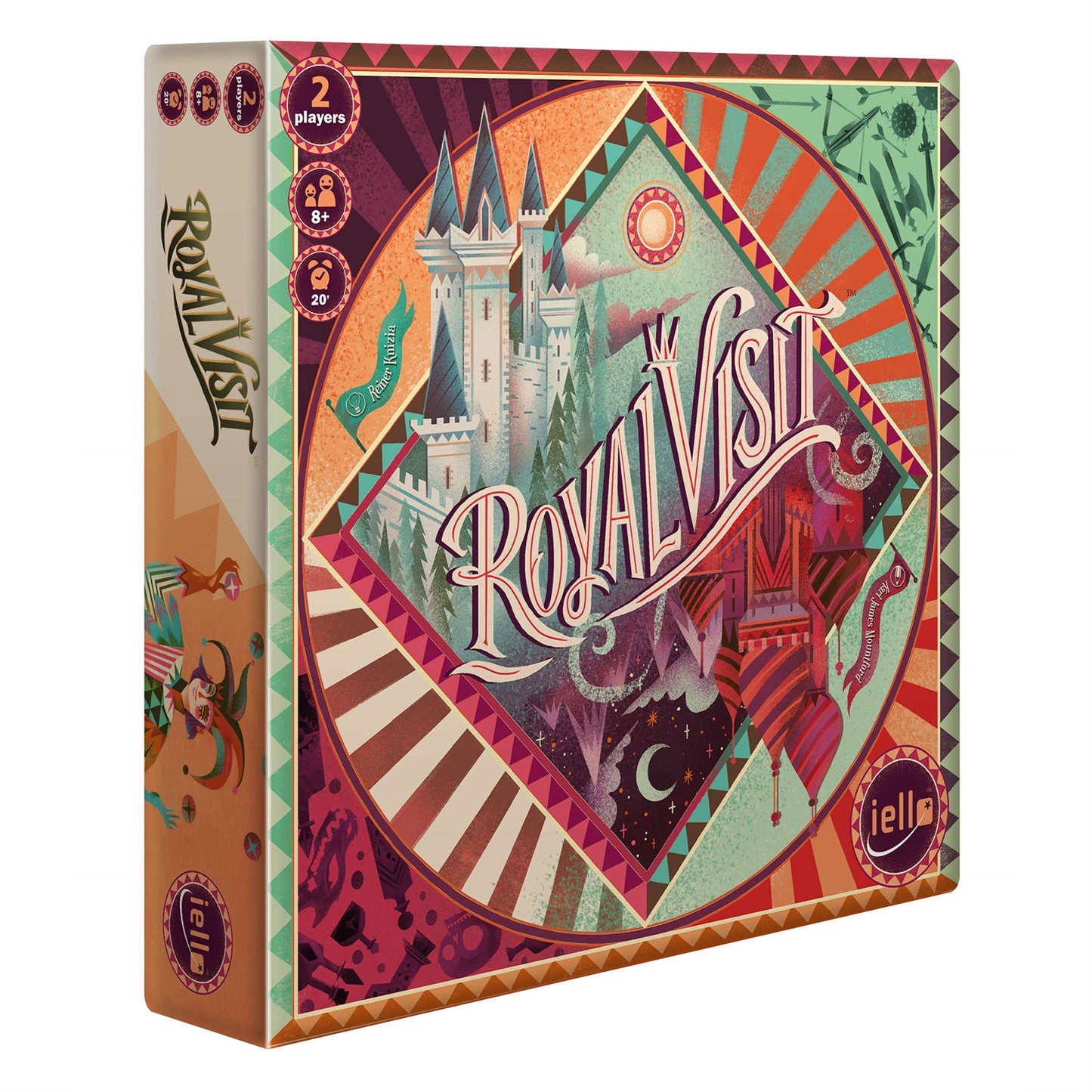 Iello: Royal Visit, Strategy Board Game, Bring The King To Your Castle, Become A Legend In The Valley, Made For 2 Players, For A