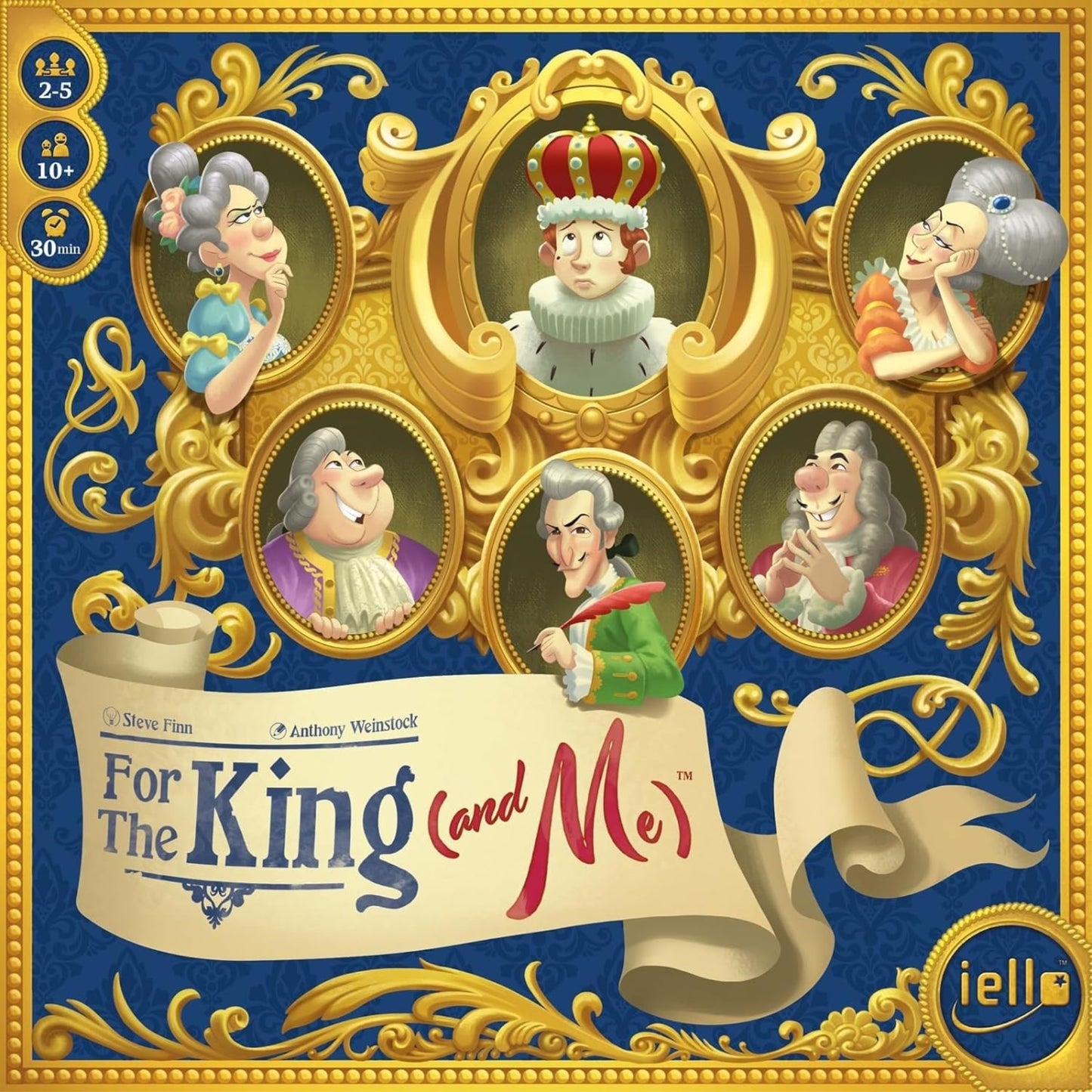 Iello: For The King (And Me), Strategy Board Game, A Comical Theme That The Whole Family Will Love, Auction And Collection Mecha