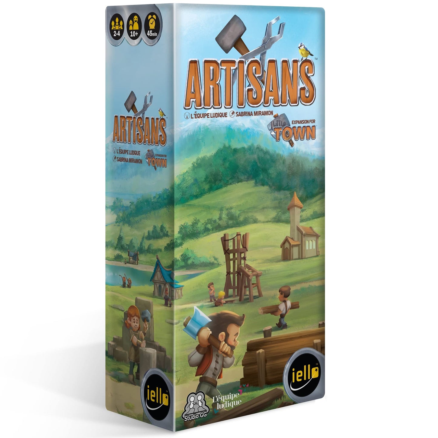 Iello: Little Town: Artisans Expansion - Strategy Board Game, Tactical & Interactive, More Buildings & Objectives, Family Game,