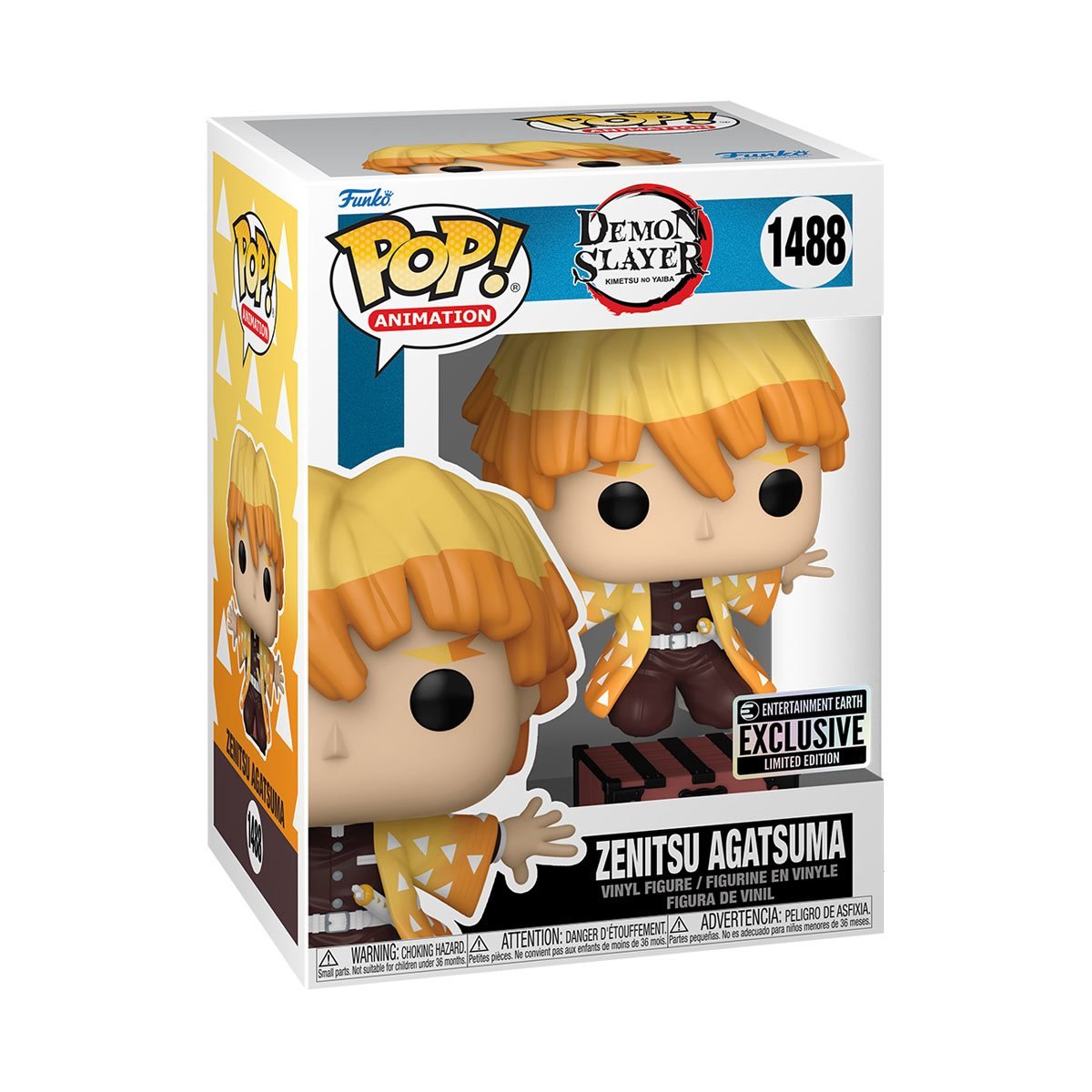Demon Slayer Zenitsu #1488 Entertainment Earth Exclusive Limited Edition Funko Pop! Animation Figure