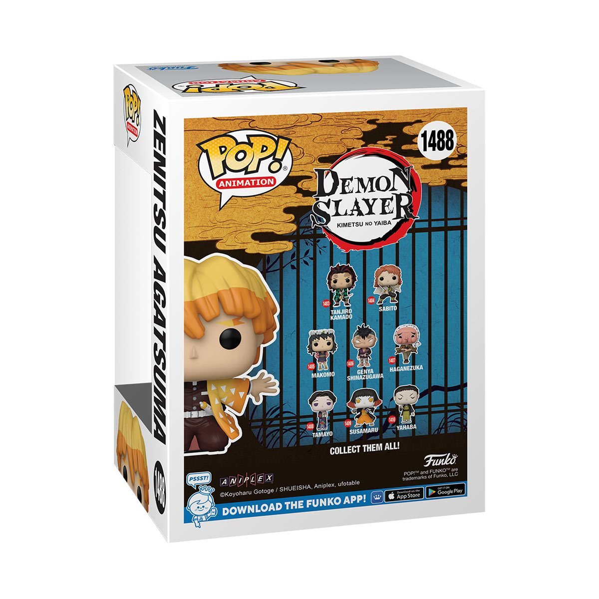 Demon Slayer Zenitsu #1488 Entertainment Earth Exclusive Limited Edition Funko Pop! Animation Figure