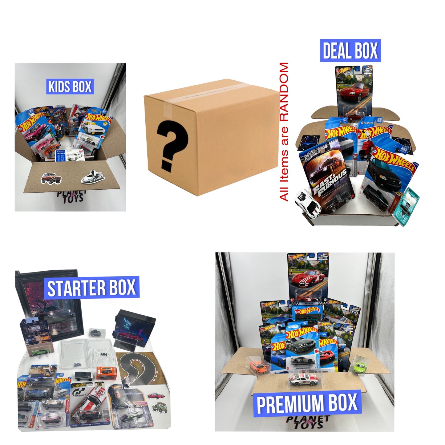 Planet n Toys Diecast Box 1:64 Assorted Collectible Hotwheels/Matchbox