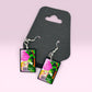 Bricked Movie Tile Earrings