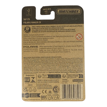 Matchbox Polaris Ranger EV | 2026 Matchbox Series 50/125