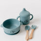 Silicone and Wooden Spoon & Fork Set