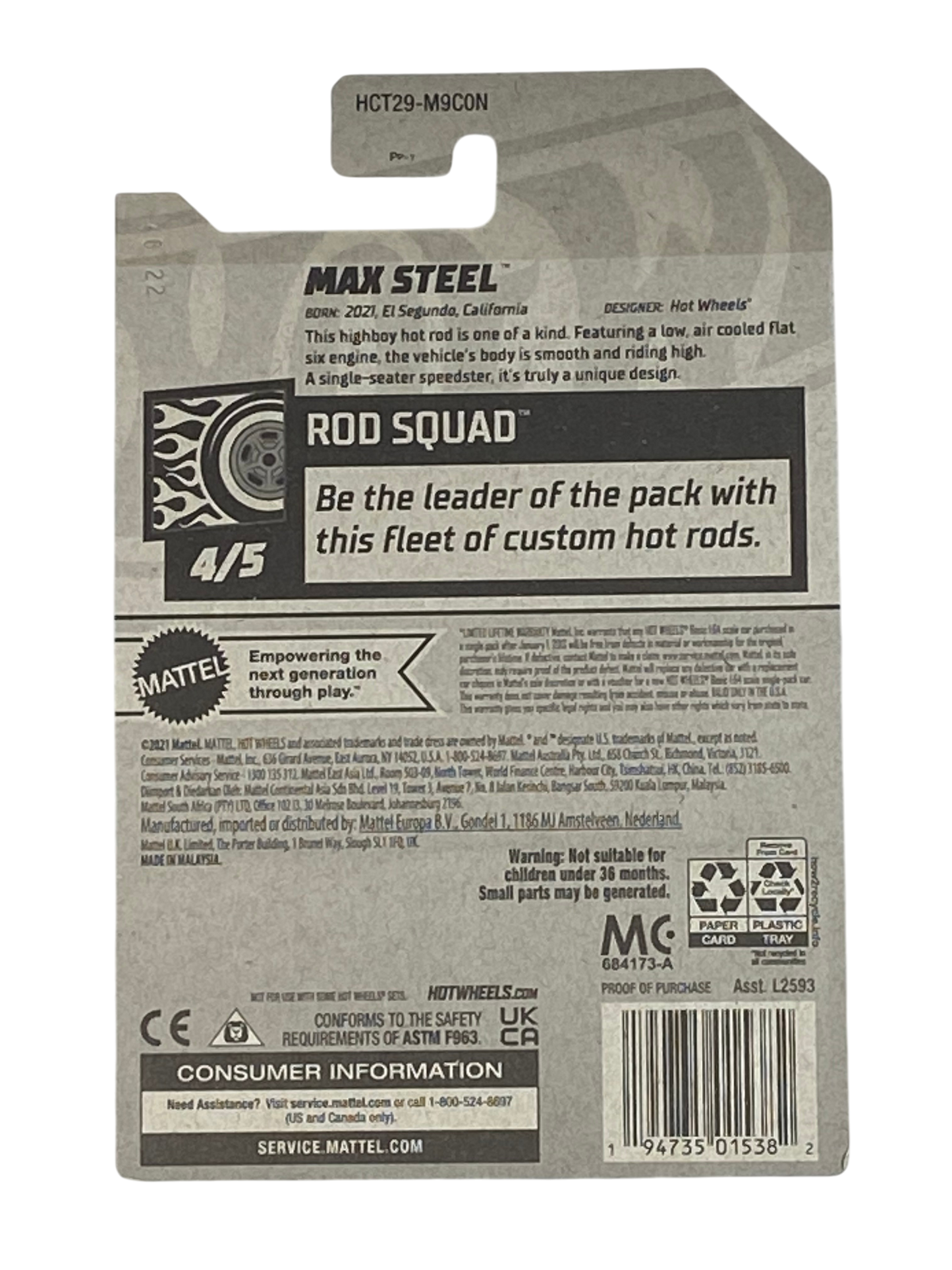Hot Wheels Max Steel | Rod Squad Series 4/5