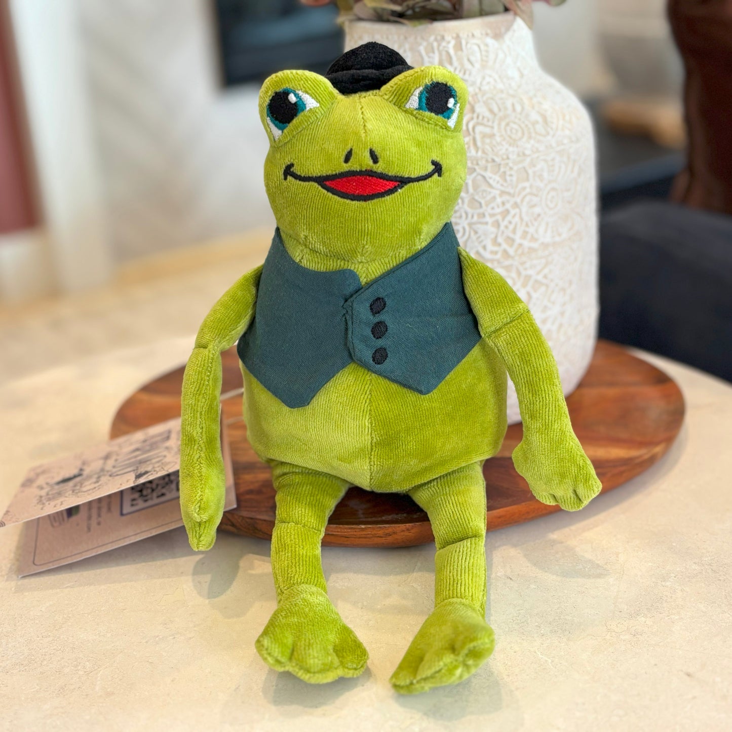Frog: Finds His Courage, Book Two & Organic Cotton Frog Plushie