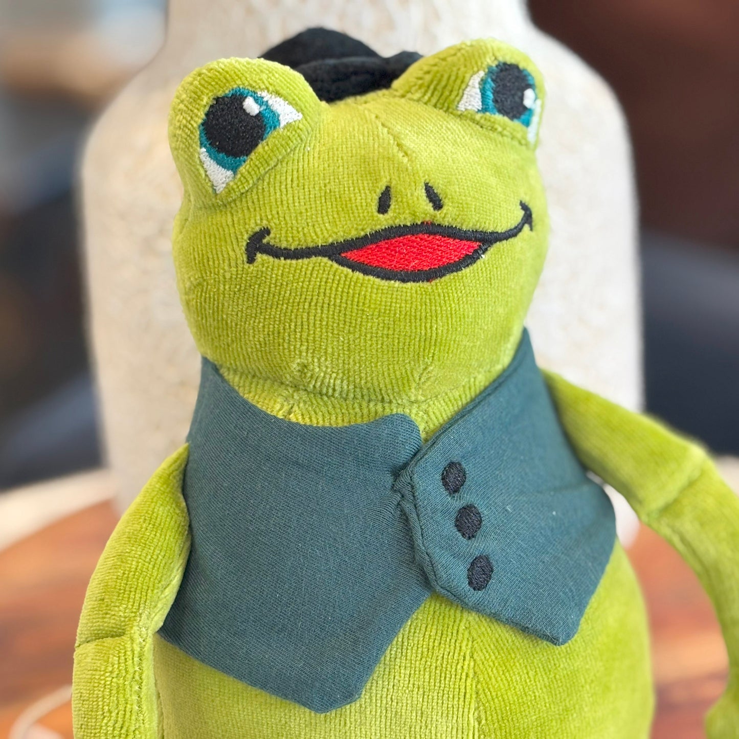 Frog: Helps a Friend, Book Three & Organic Cotton Frog Plushie