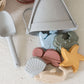 Silicone Sand bucket with toys and shovel