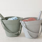 Silicone Sand bucket with toys and shovel