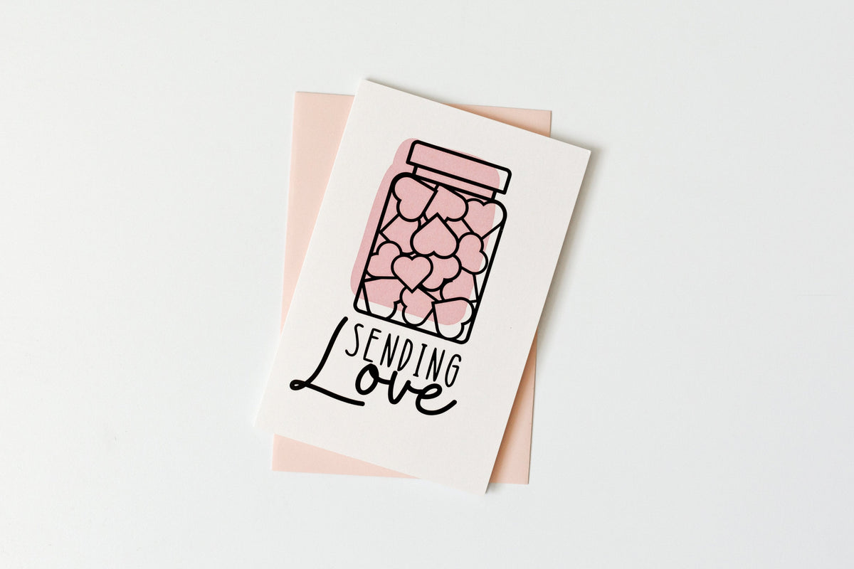 Sending Love Greeting Card