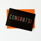Black Congrats Greeting Card